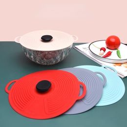 Organisation de stockage de cuisine Couvercle auto-scellant réutilisable Couvercles extensibles en silicone Bol universel Couvercle de casserole Cuisson des aliments frais 230719