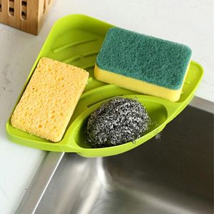 Organisation de rangement de cuisine évier étagère d'angle savon éponge brosse débris égouttoir organisateur ventouse panier support salle de bain