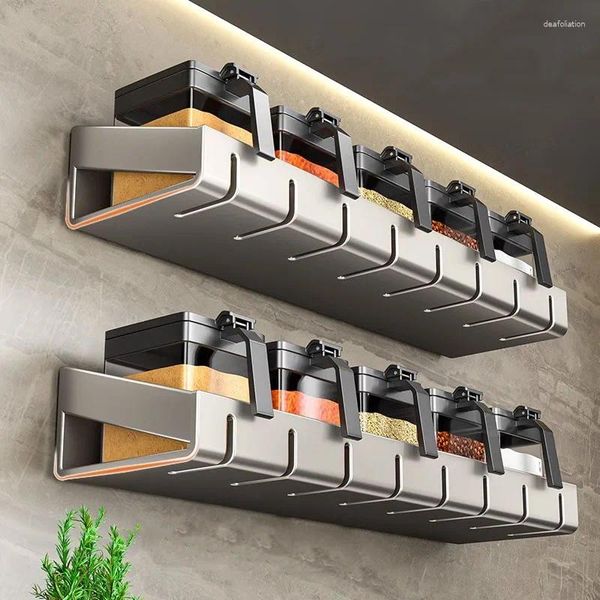 Organización de almacenamiento de cocina, organizador de encimera ancha apilable, estante para especias, estante para mostrador, accesorios para armario