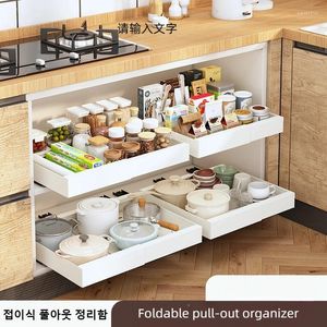 Organisateur de cuisine Organisateur pliable Racks Holders Dish Drainer Rack Out Rack pour l'évier