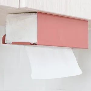 Porte-serviettes en papier de rangement de cuisine, support suspendu, distributeur de mouchoirs créatif, étagère de rangement de porte d'armoire en fer