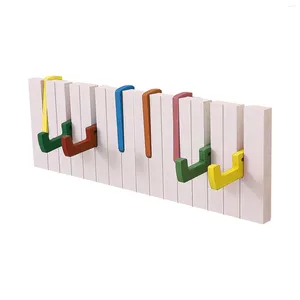 Keukenopslag piano houten kapsel rek muur gemonteerde haakvrije display standaard voor thuiskleding organisator hanger creatief plastic