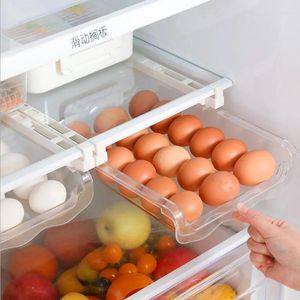 Keuken opslag plastic containers koelkast lade type verstelbare organisator dozen eieren groenten vers houden vers houden voedsel huishouden mj