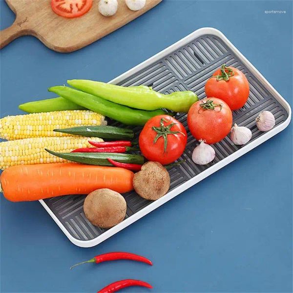 Cuisine Stockage Plastic Drain Rack Plat Cup Dent Dager Séchon Plateau Évier Dîne Séchage Drying Poute de travail