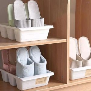 Rangement de cuisine Rack de chaussures en plastique durable peut accueillir 3 paires