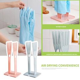 Cuisine Storage Portable Glove Séchage Rack Rack Removible Drainage de bureau pour lavage de torchage V5A1