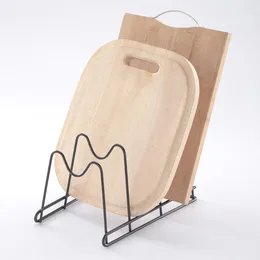 Keuken opslagpot cover rek plank stand stand multi -layer ruimte reddende roestvrije snijplank organisator dekselhouder ijzeren kunst voor thuis