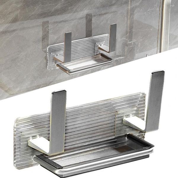 Support de couvercle de Pot de rangement de cuisine, Design en forme de U, plateau d'égouttage inférieur sans poinçon, organisateur de casserole détachable, étagère murale en acrylique