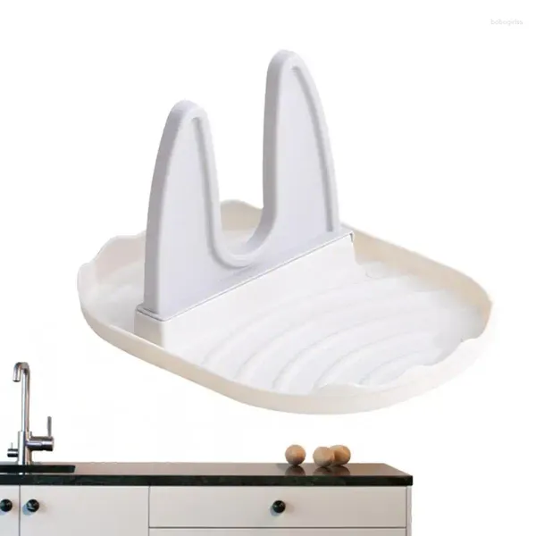 Pot de rangement de cuisine, organisateur de couvercle, support de couvercle, résistant à l'usure, outil de décoration de poêle pour comptoir de cuisinière