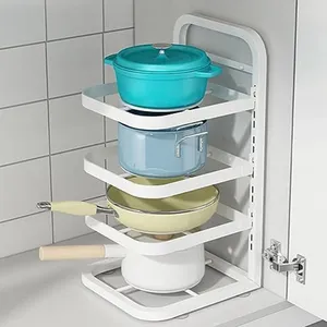 Keukenopslagpotten en pannenorganisator Pot Rack Pan Holder voor onder kast verstelbare organisatoren