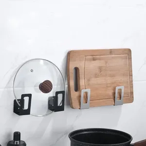 Couvercle de Pot sans poinçon, rangement de cuisine, étagère, accessoires, support de casserole suspendu