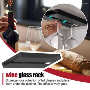 Rack de rangement de cuisine pour verres à vin pas de punch sous le support d'étagère Armoire en verre rouge accessoires