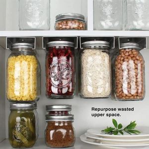 Accesorios de organizador de jarras de almacenamiento de cocina de cocina accesorios multifuncionales duraderos suministros para conservas