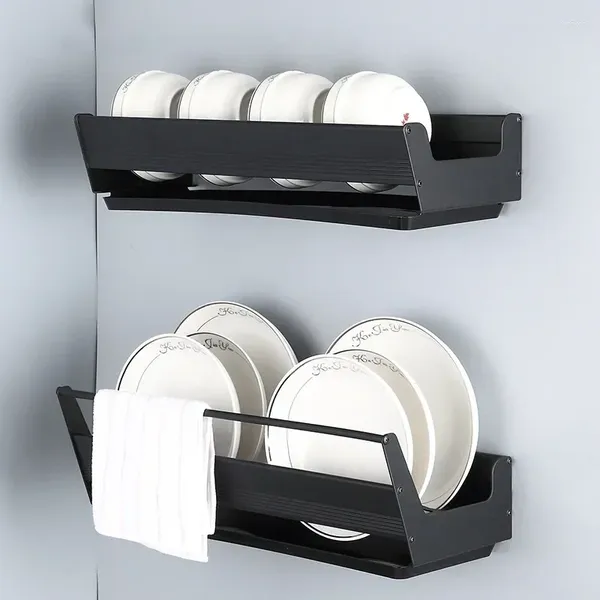 Supports de rangement de cuisine, cintre mural, porte-couteaux sans poinçon, boîte d'organisation de baguettes, bol, étagère à vaisselle pour accessoires de maison