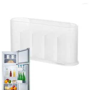 Boîte de rangement de cuisine pour réfrigérateur, conteneurs à portes latérales, bacs de réfrigérateur, tiroir transparent empilable, étagère de congélateur