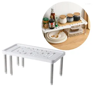 Stockage de cuisine étagère rétractable Assaisonnement Bouteille Cosmetic Aigle Double couche en acier inoxydable Rack de comptoir