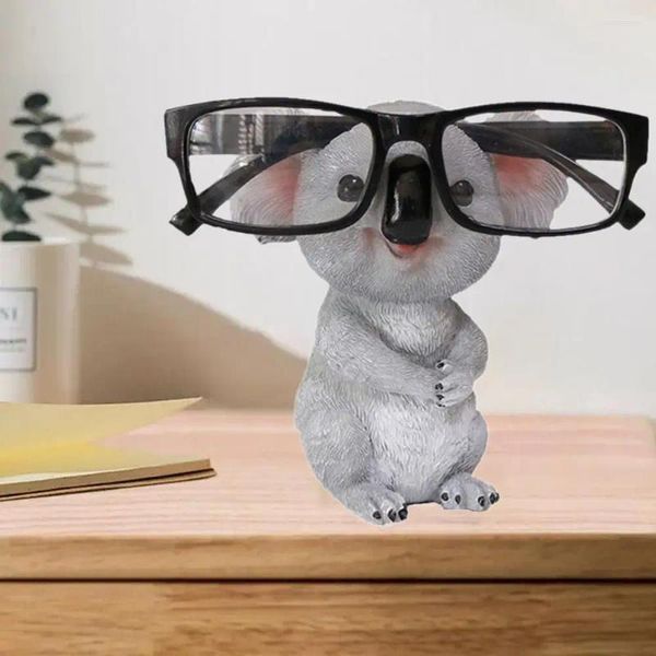 Support de rangement de cuisine, support de lunettes d'animaux, présentoir de lunettes de soleil en résine décontracté, support amusant pour le bureau