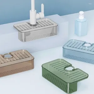 Évier de rangement de cuisine Rack de support d'éponge caddy pour salle de bain Balcon de toilette.