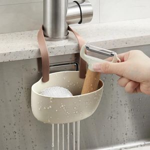 Soporte de esponjas de fregadero de almacenamiento de la cocina para jabón de baño Drenaje de desagüe Caneta de secado Accesorios de accesorios