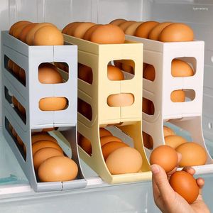 Cuisine Storage Slide Egg Box Réfrigérateur Porte latérale Automatique Racks Racks Racks Dediated Organizer Accessoires