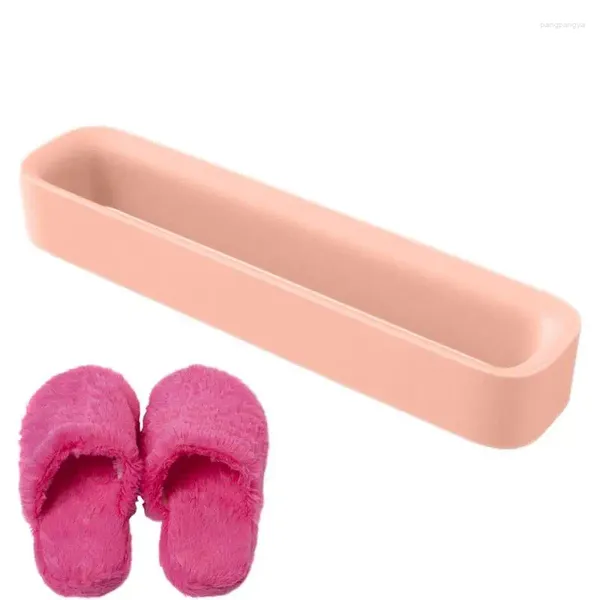 Estante para zapatillas de almacenamiento de cocina, organizadores de zapatos colgantes para puerta, soportes autoadhesivos montados en la pared, estante y