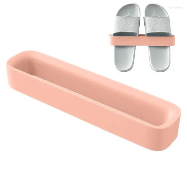 Estante para zapatillas de almacenamiento de cocina, organizador de zapatos colgante, caja de baño montada en la pared multifunción sin perforaciones