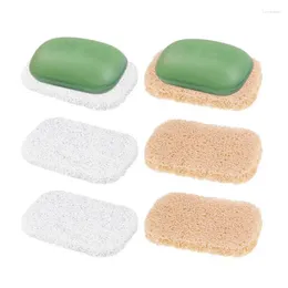 Almohadillas para el soporte de jabón de almacenamiento de cocina Mat de la bandeja de ahorro reutilizable Mantenga suministros de limpieza de ducha seca para El