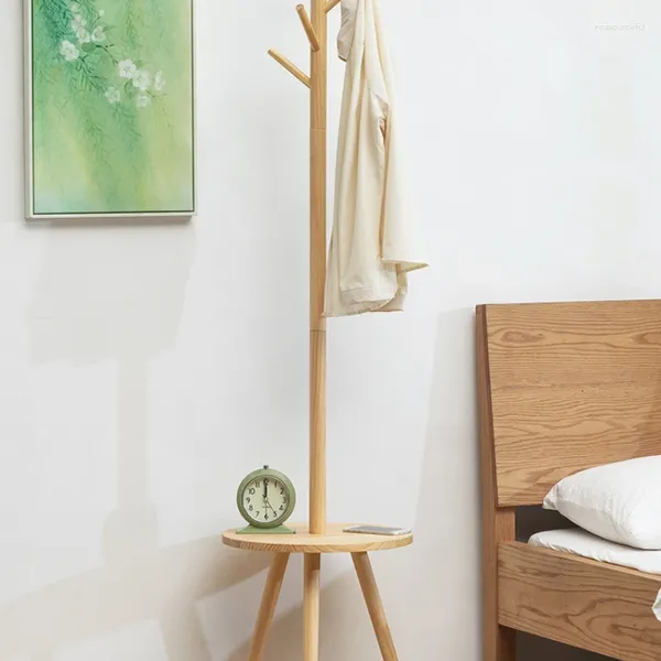 Rangement de cuisine manteau en bois massif et support de chapeau simple à accrocher sur le sol de la chambre à coucher de chambre à coucher armoire à armoire est m