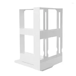 Cuisine de rangement de rangement de stockage armoire rotative organisateur rotatif Économisez de l'espace avec une poignée pratique pour les tables de vinaigrette