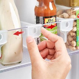 Kitchen Storage Splint Organizer Rack Partition Plastic Home And Organization Refrigerator Shelf Adjustable DIY & Accessories