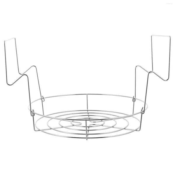 Estante de acero inoxidable para almacenamiento de cocina, olla a presión, botellero duradero, bandeja de vapor, salvamanteles de refrigeración