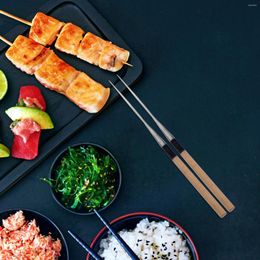 Cocina de almacenamiento Chopsticks Sashimi Chopsticks Travel Award Sushi Alimento de acero inoxidable Cabezal