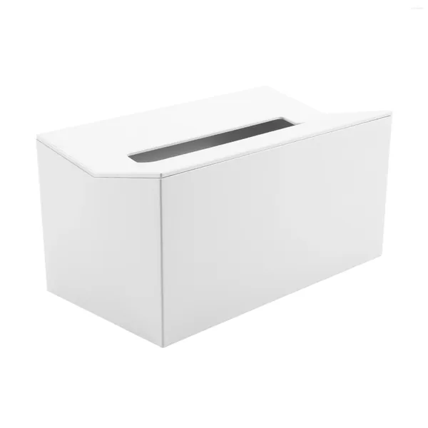 Caja de pañuelos para almacenamiento de cocina, servilletero para toallas de papel, color blanco