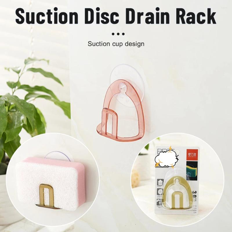 Kitchen Storage Toilet Bathroom Sponge Holders Wall Hooks Practical Suction Disc Hanger Organizers Rack