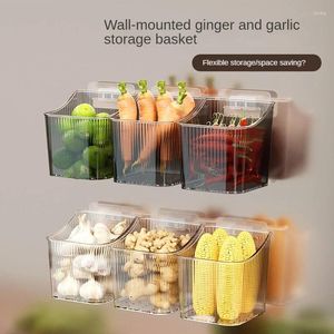 Panier de rangement Transparent pour la cuisine, Installation facile, soignée et ordonnée, permettant de gagner de l'espace, matériaux durables et pratiques