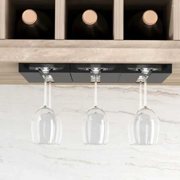 Rangement de cuisine sous armoire, support de poinçonnage gratuit, support de verre à vin, Classification multifonction, verres à pied, tasse suspendue