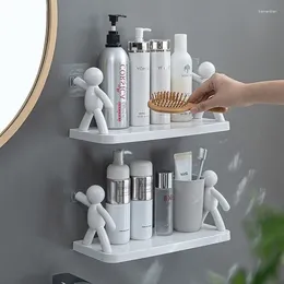 Cuisine rangement mural étagère miniature salle de bain perforation outils sans vignoteur de bouteille de vinaigre