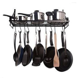 Porte-casseroles muraux, rangement de cuisine, étagères, casseroles, poêles, organisateur suspendu, couvercle, porte-ustensiles, support pour tasses à café