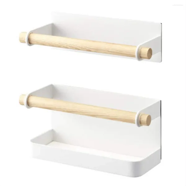 Soporte para paraguas de la pared de almacenamiento de cocina estante japonés de metal y madera para blanco