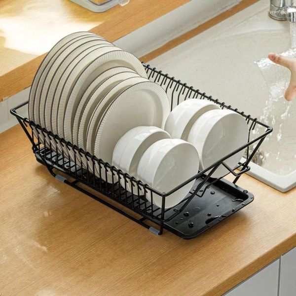 Rangement de cuisine pourquoi bol égouttoir à vaisselle assiette baguettes de légumes panier repas avec plateau organisateur supports étagère accessoires