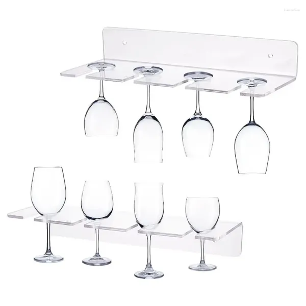 Support de verre à vin de rangement de cuisine, supports de vaisselle sous le meuble, support mural suspendu, organisateur d'armoires