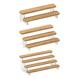 Keuken opslag houten plank display planken rekwisieten dessert cake stand voor figuur cosmetisch speelgoed