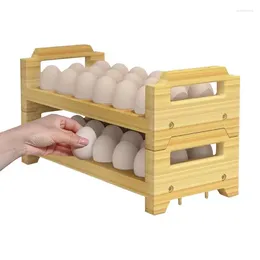 Rangement de rangement en bois Pouteau de comptoir pour comptoir pour les œufs de canard