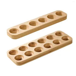 Rangement de cuisine porte-oeufs en bois comptoir rustique Unique plateau cadeau support de conteneur pour table restaurants garde-manger réfrigérateur ménage