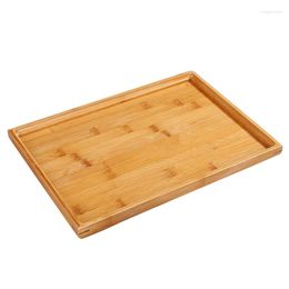 Keuken opberg houten serveerlade thee bestekbakken pallet fruitplaat decoratie 6 maten Japans eten bamboe rechthoekig 37x