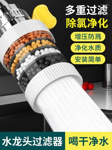 Storage de cuisine Youqin Filtre Filtre ménage Purificateur d'eau Purificateur anti-glissière Artefact de tête