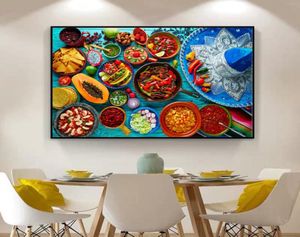 Keuken Thema Granen en Kruiden Posters en Prints Canvas Schilderijen Muur Foto voor Restaurant Home Decor Cuadros Geen Frame2670744