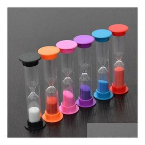 Keukentimers 1/2/3 minuten Mini Zandloper Zandloper Timer Klok Colorf Plastic Zandglas Zand Klokken Woondecoratie 8 Kleuren Sn Dhowv