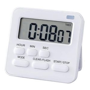 Kitchen Timers 4X Kitchen Timer Egg Timer With Clock Digital Timer Stopwatch With LCD Loud Alarm For Cooking Baking Sports Learning Etc 230328