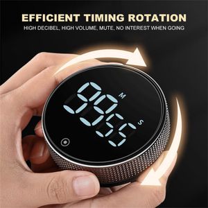 Keuken Timers Base Magnetische Timer Digitale Handmatige Countdown Wekker Mechanische Koken LED Stopwatch voor Douche Studie 230721